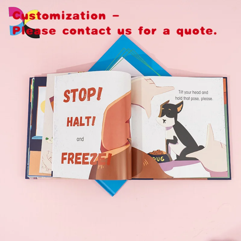 custom.Custom Hardcover Kids Coloring Book Printing Children's Storybook with Fancy and Offset Paper Kids