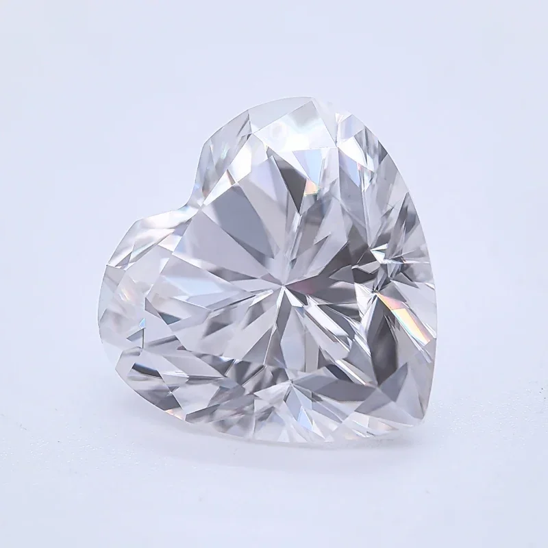 Highest Grade Moissanite Stone Super White D Color VVS1 Heart Cut Top Quality Charms Jewelry Making Materials with Certificate