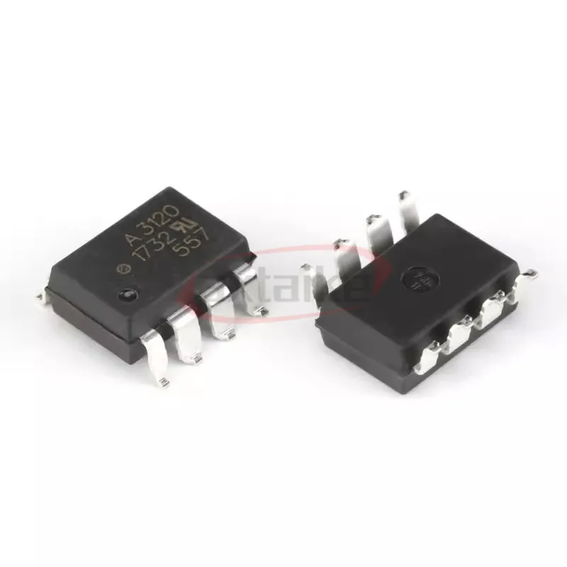 10PCS HCPL-3120 A3120 A 3120 DIP SMD SOP-8 Logic Output Optocouplers 2.0A IGBT Gate Drive IC