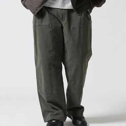 

Tagkita Vintage American Sle Logging Pants Straight Leg Casual Trousers Double Knee Workwear Long Pants Youthful Energy Sle