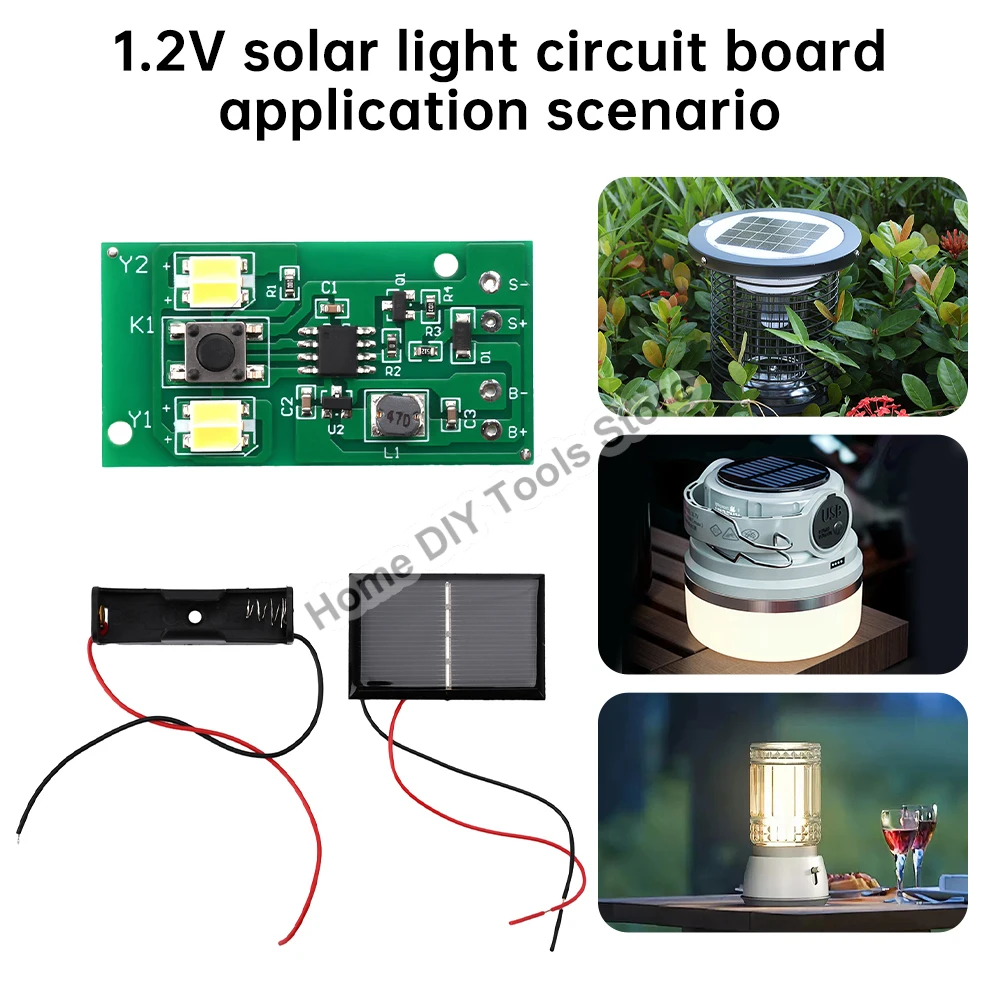 Portable Solar Ceramic Lamp Circuit Control Board Strong Ornamental Lantern Light Control Module for Outdoor Garden Light