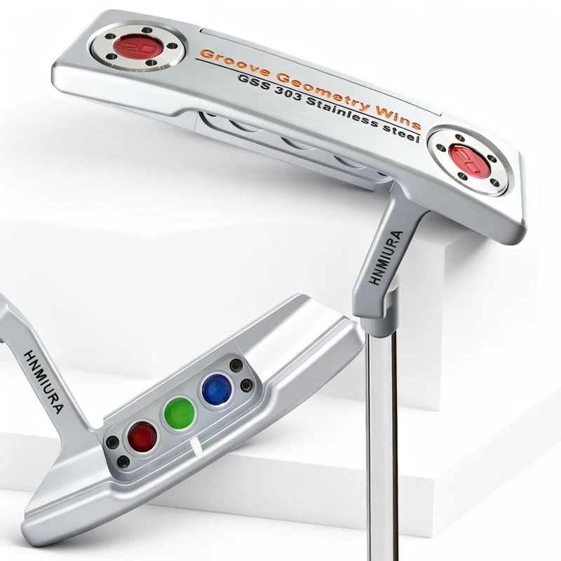 Golf Clubs Silver Putter High Quality GSS 303 Stainiess Steel T-type Golf Putter Steel Shafts Length 33/34/35/36