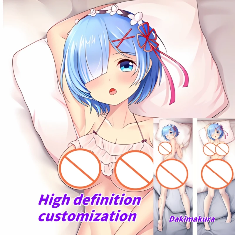 

Dakimakura Anime Rem Double-sided Print Of Life-size Body Pillowcase Gifts Can be Customized