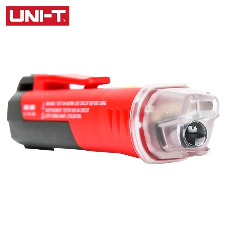 UNI-T  Electric Voltage Sensitivity Compact Pen AC Voltage Range 24V~1000V NCV Two Color Indicator Light CAT IV 1000V  UT12D