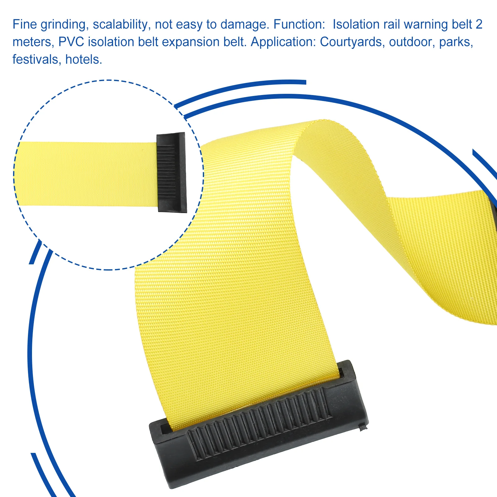 Barrier Retractable Belt Barriers Tape Crowd Warning Queue Control Line Caution Wall Cordon Stanchion Rope Mount Posts Outdoor