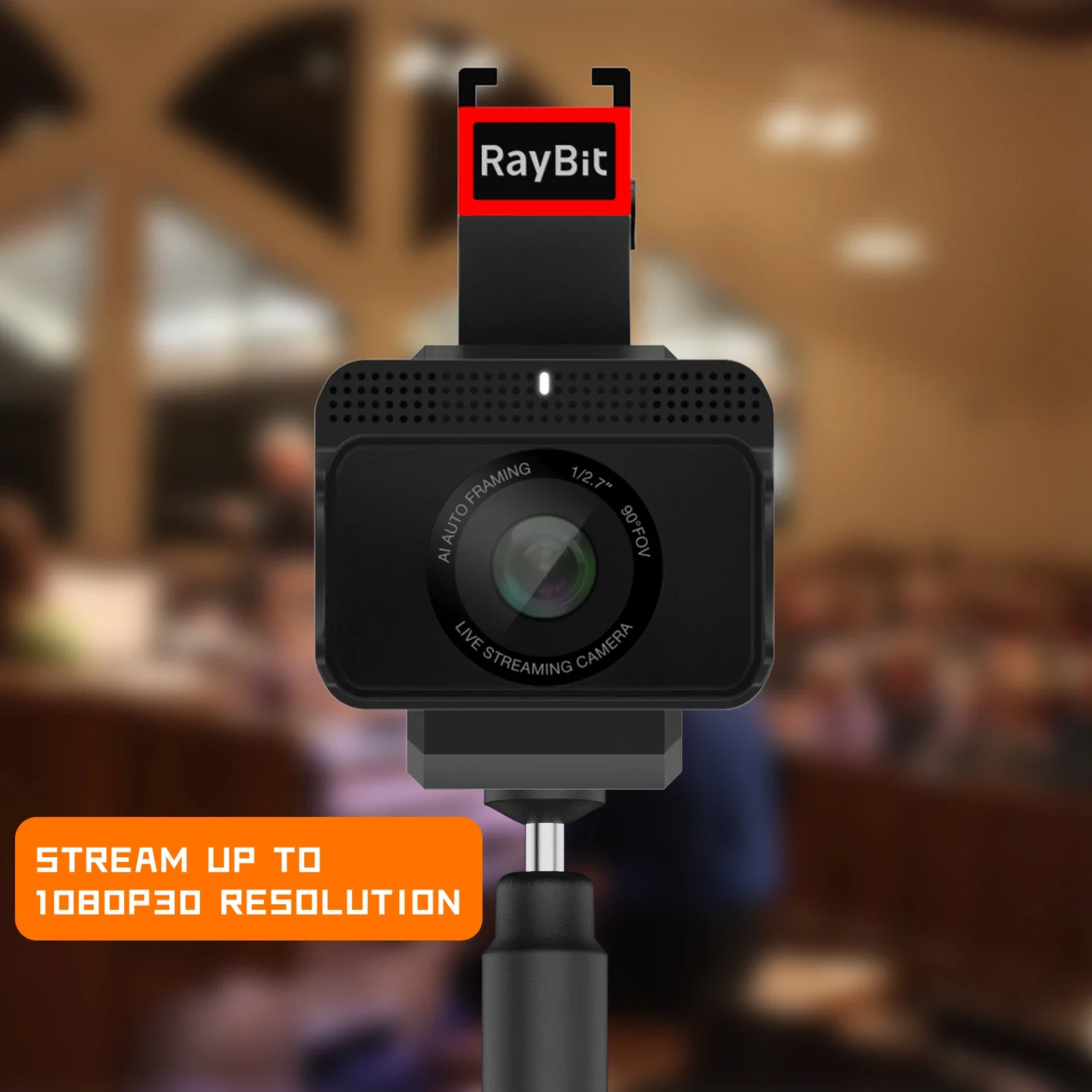 SC1 All-in-One Wireless Live Streaming Camera 2.5K Video Quality Intelligent App Control NDI Wireless Streaming Black