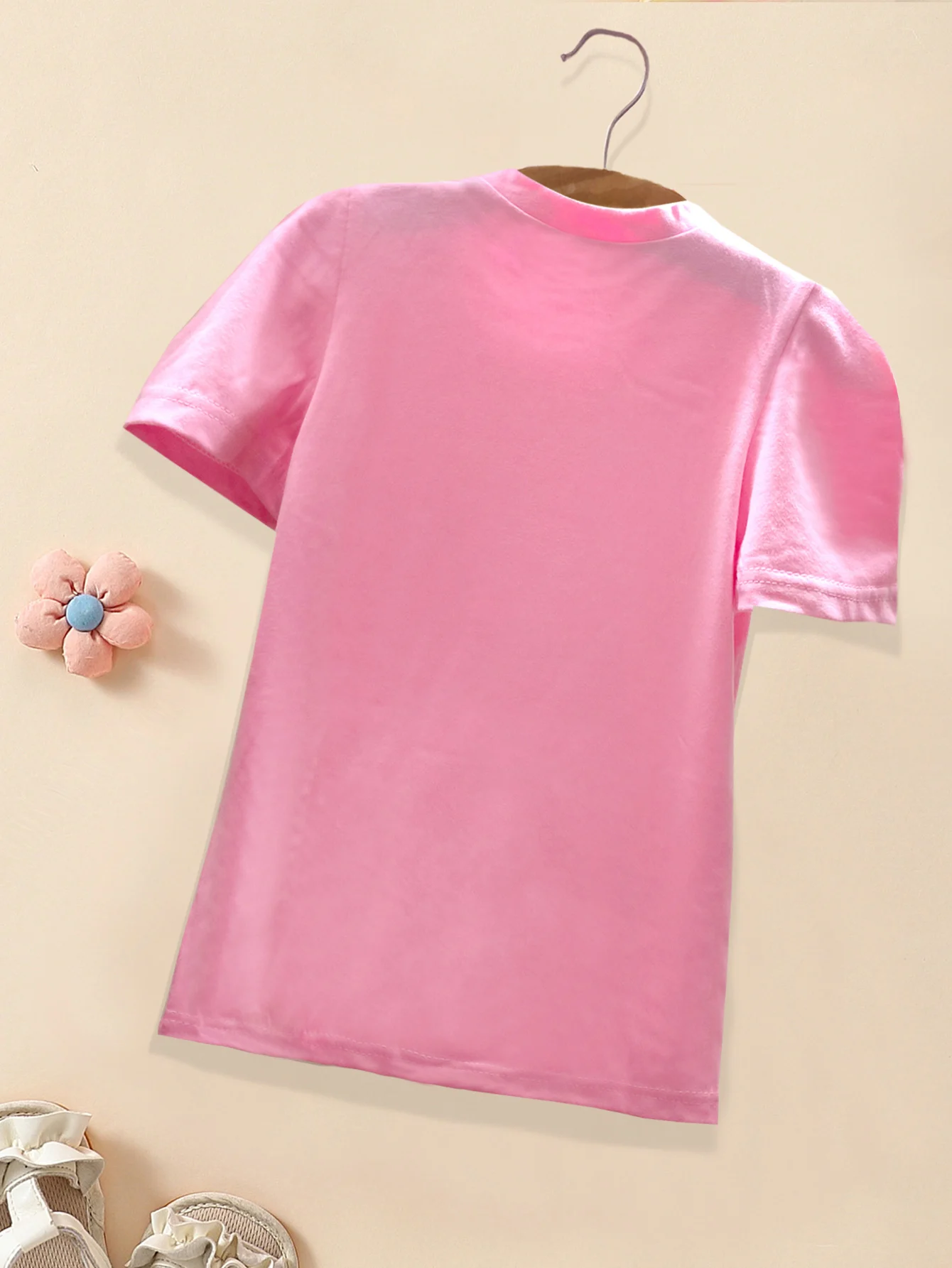 Chic Summer Street Style Mid-Length Girls' T-Shirt, Bow-embellished slit design Children tops for Tween Girl 3-12 Years image 6