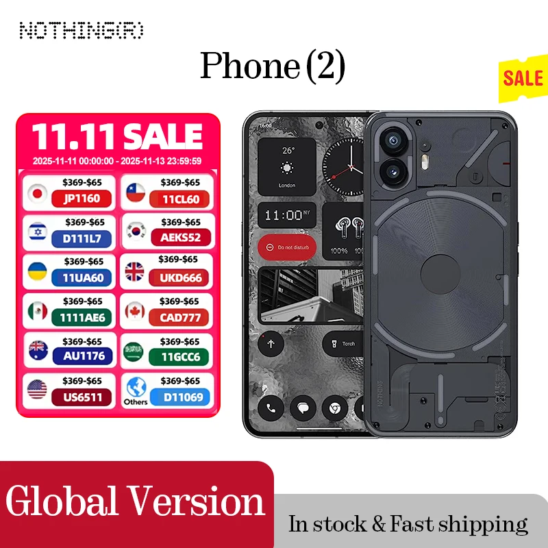 لا شيء هاتف (2) 6.7 بوصة مرنة LTPO OLED Snapdragon 8+ Gen 1 Nothing OS 2.0 50 MP كاميرا خلفية مزدوجة 32 ميجابكسل كاميرا أمامية #2