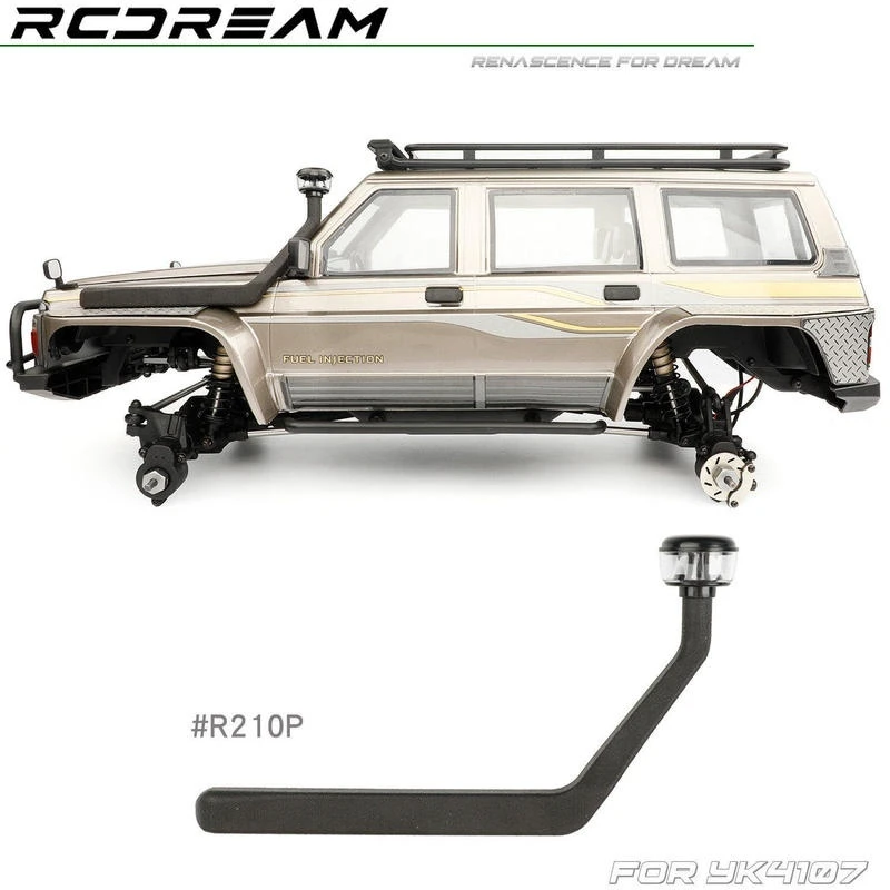 RCDream RC Snorkel    Transparent Air Intake Sand Cup Simulated Airway For YK4107 RC Off Road Crawler Car  Upgrade Parts 2026