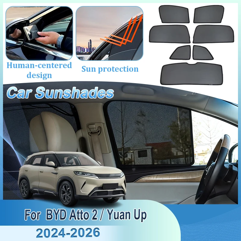 

Visor For BYD Atto 2 S1 Pro Yuan Up 2024 2025 2026 SC3E Car Sunshade Windshields Anti-UV Sun Shades For Auto Visor Accessories