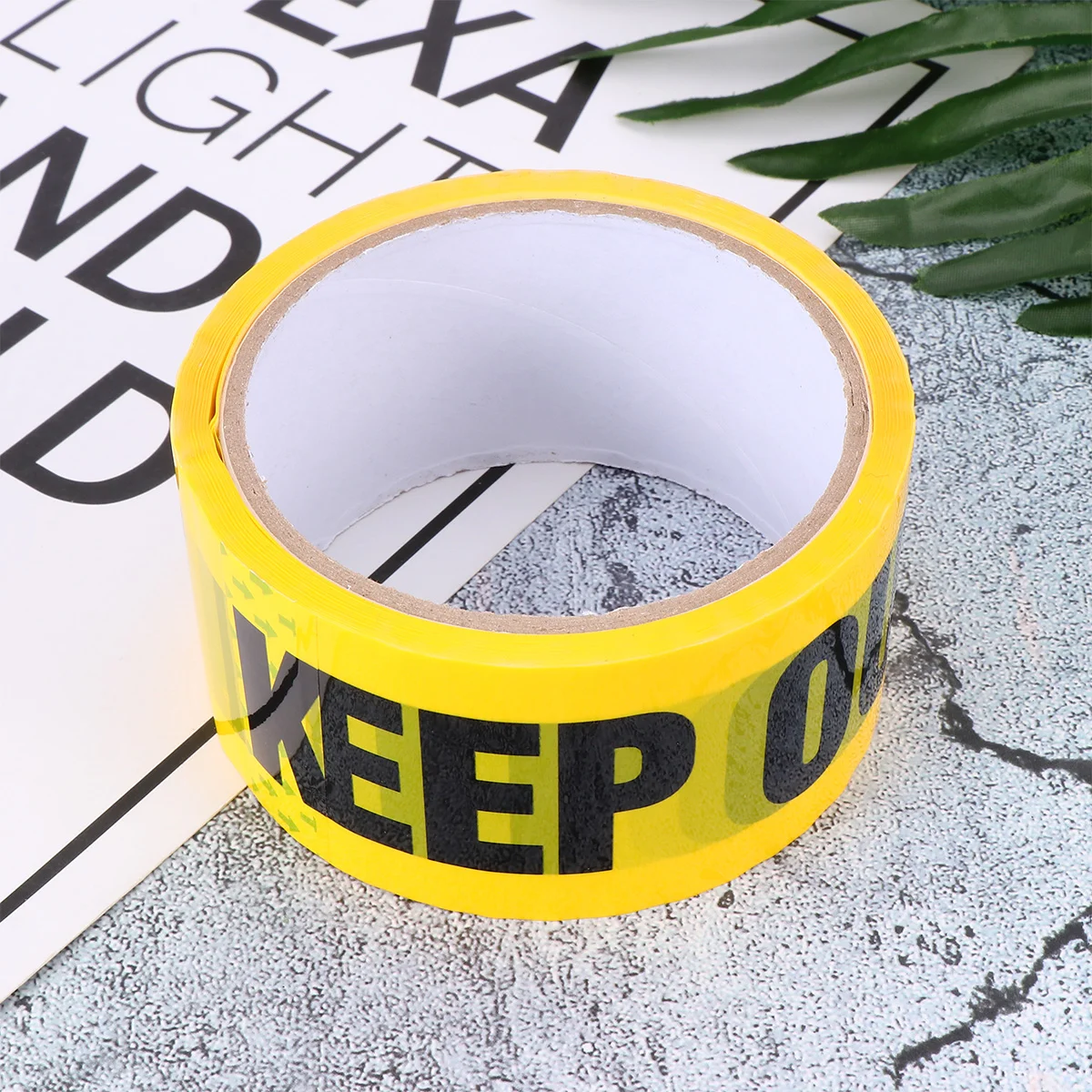 

1 Roll KEEP OUT Safety Tape Safe Self Adhesive Sticker Warning Tape Masking Tape for Walls Floors (Yellow)