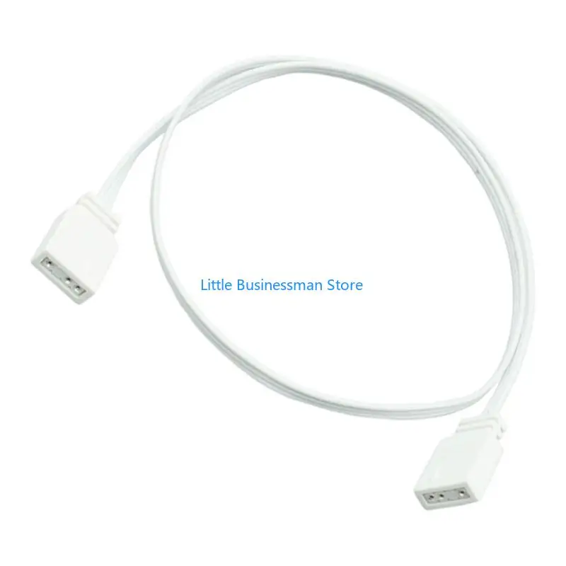 5V 3-Pin ARGB Extension Cable for PC Lighting Use, Flat PVC Wire for Desktop Interior Cable Layout for Desktop Use M76A