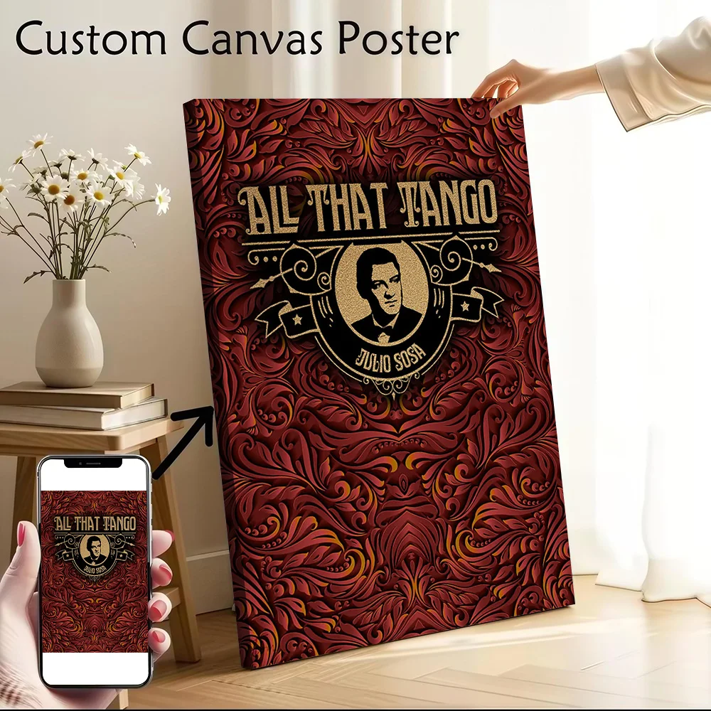Póster en lienzo de Julio Sosa, arte de pared personalizable, imagen impresa de alta calidad para decoración del hogar, decoración estética para sala de estar, arte