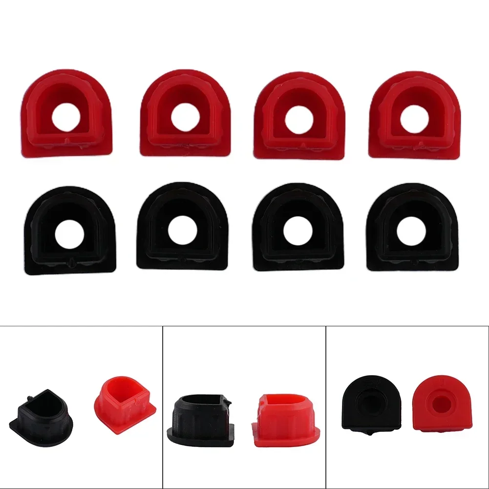 4 Pairs Waterproof Plug Cable Gland Inserts RED&BLACK Plugs 50A/120A/175A/350A Connector Cable Kit