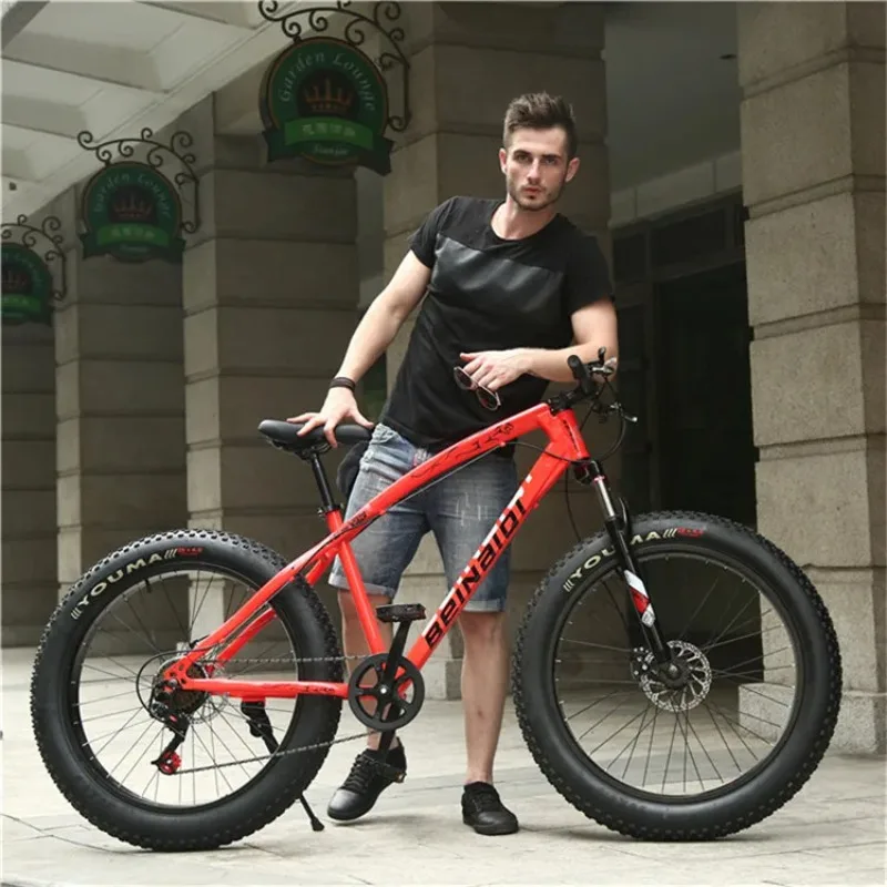 21 Speed Customized Mtb Bike Fat Bike Tyre 26x4.0 Inch Big Mountain Bicycle