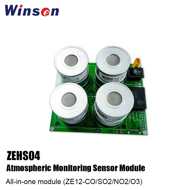 

1pc Winsen ZEHS04 Atmospheric Monitoring Sensor Module All-in-one Module (ZE12-CO/SO2/NO2/O3) UART or RS485 Output