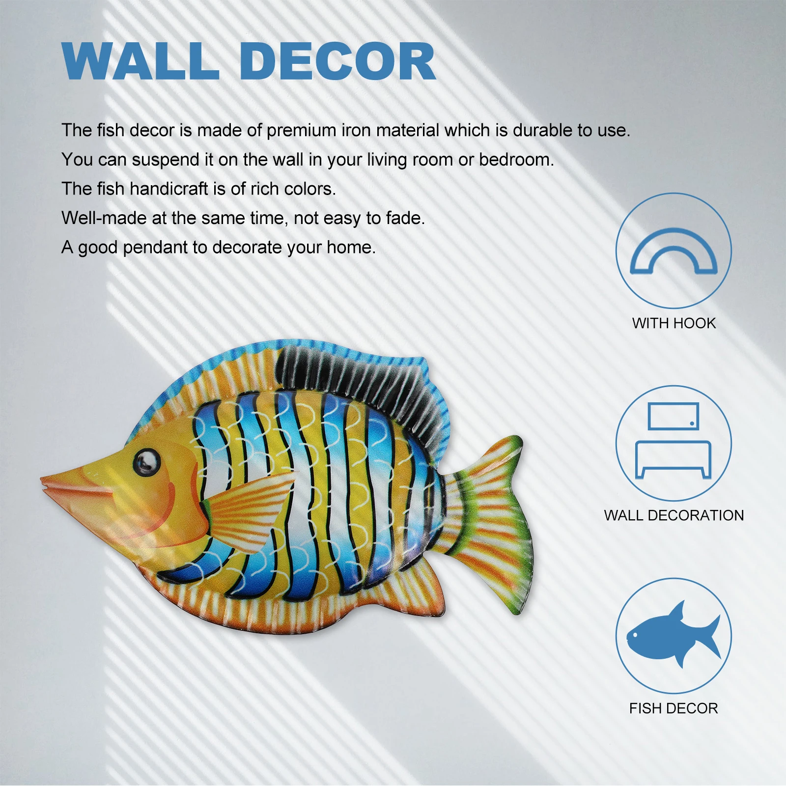

Рыба подвесное украшение садовый пруд украшения уличные светодиодные настенные украшения ремесла