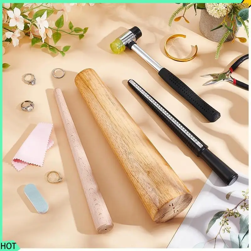AWAH 1 Set Ring Bracelet Sizer Measuring Tool Bangle Ring Enlarger Stick Mandrel Sizer Tool Polishing Bangle Tool Repair Kit