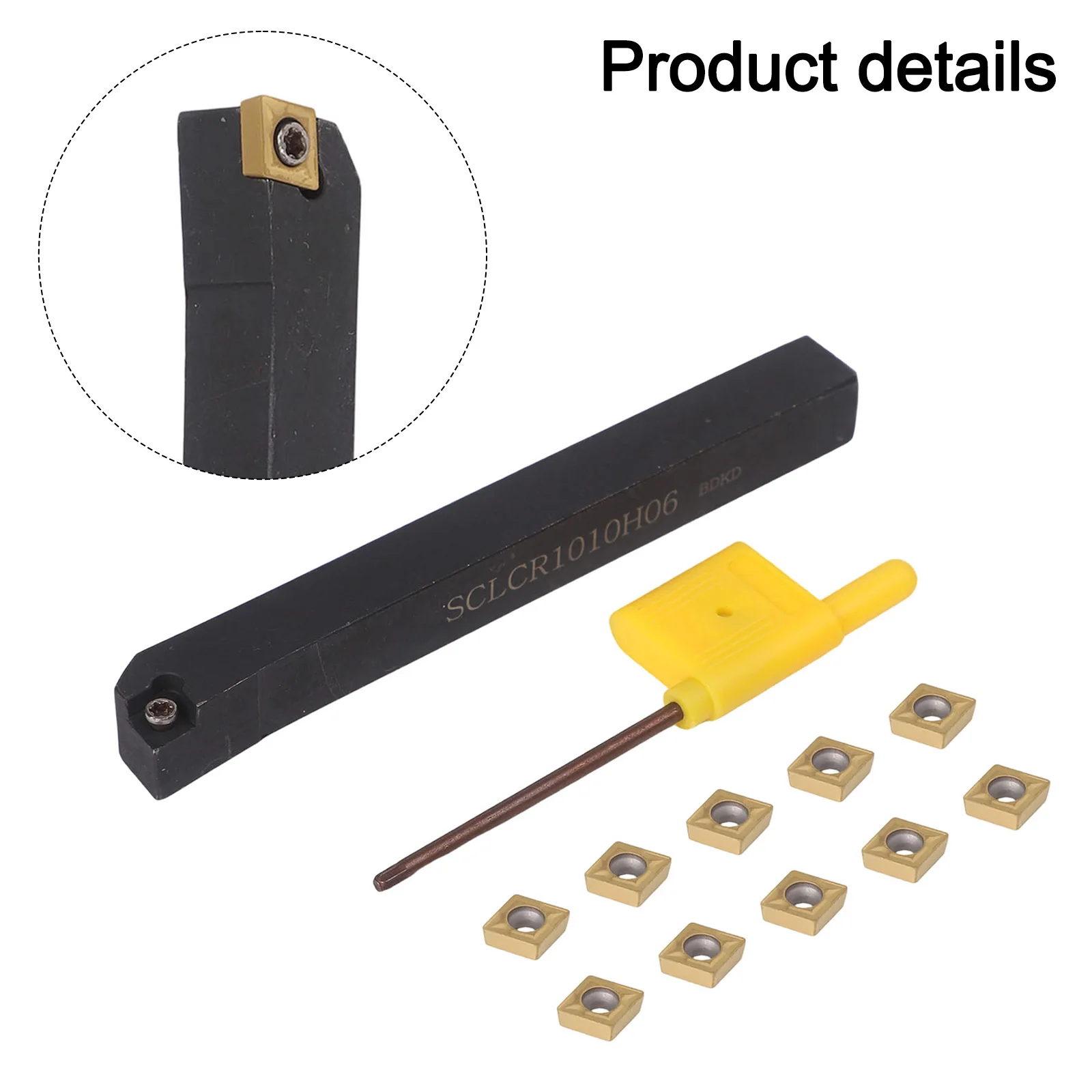 Turning Tool For Steel Parts Carbide Inserts SCLCR1010H06 Carbide Inserts Exquisite Craftsmanship Medium Load Processing