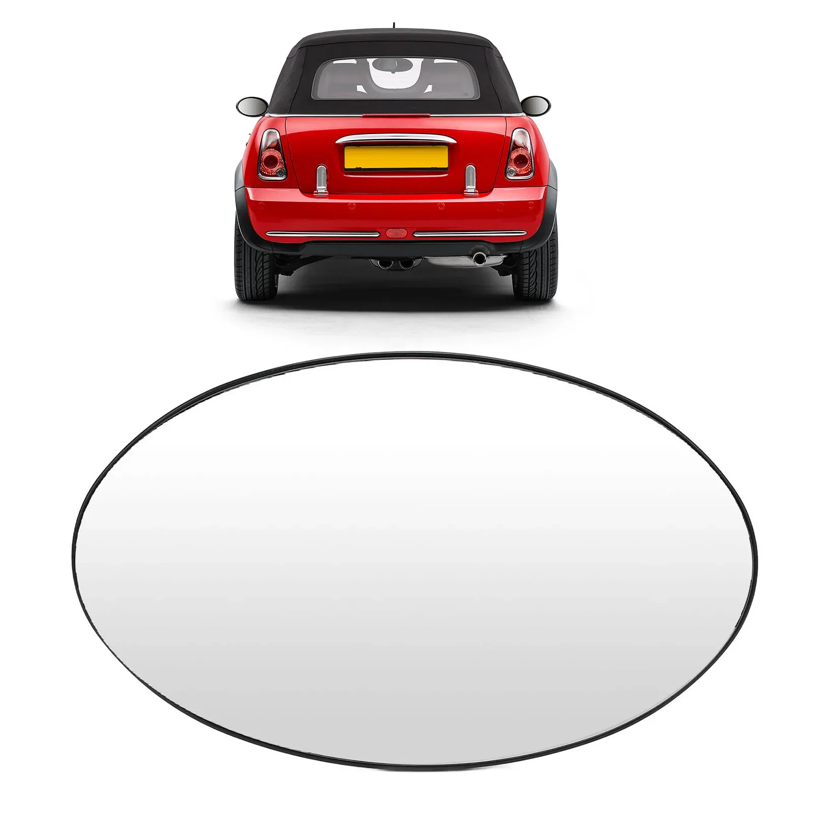 

Heated Rearview Mirror Glass, Heated Side Mirror Glass Convex ABS Glass, 51167058059 51167058060 for Mini R50 R52 R53