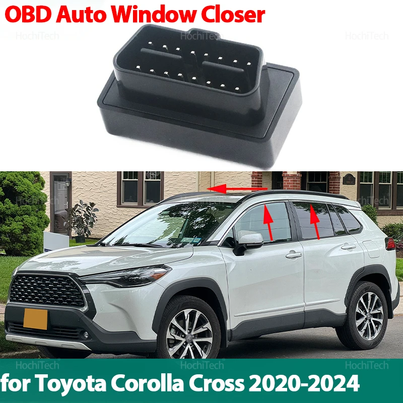 For Toyota Corolla Cross XG10 2020 2021 2022 2023 2024 Car OBD Automatic Window Lifter One Click Closer Plug Module