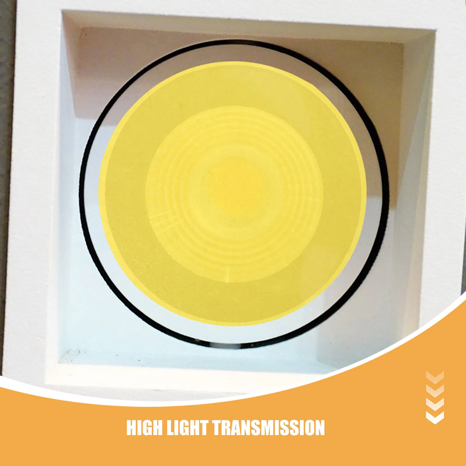 30Pcs Atmosphere Light Color Filter Sheets Self Adhesive Light Diffuser Film 70x70mm Warm Color Correction Film for LED