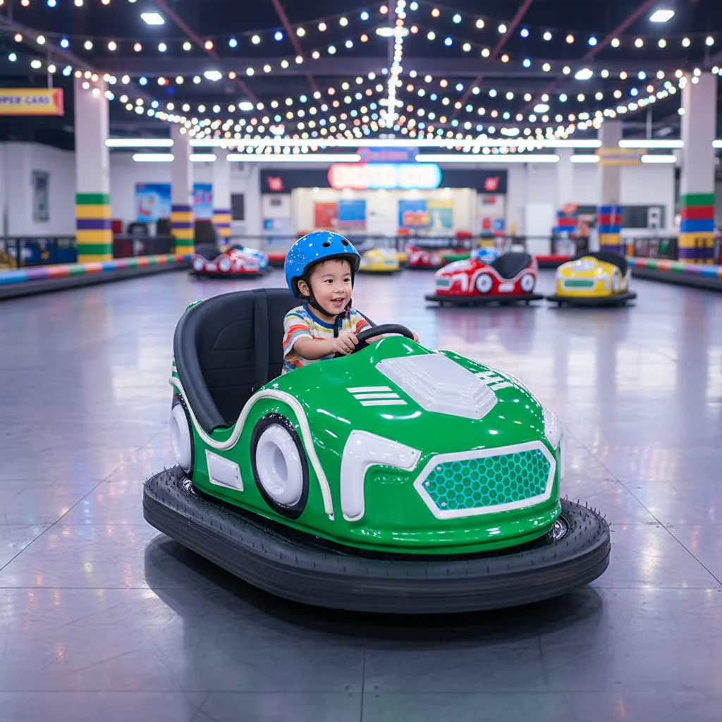 &Super Value 24V Fiberglass Battery Bumper Car with Colorful LED Lights Commercial Durable for Indoor Outdoor Amusement Parks