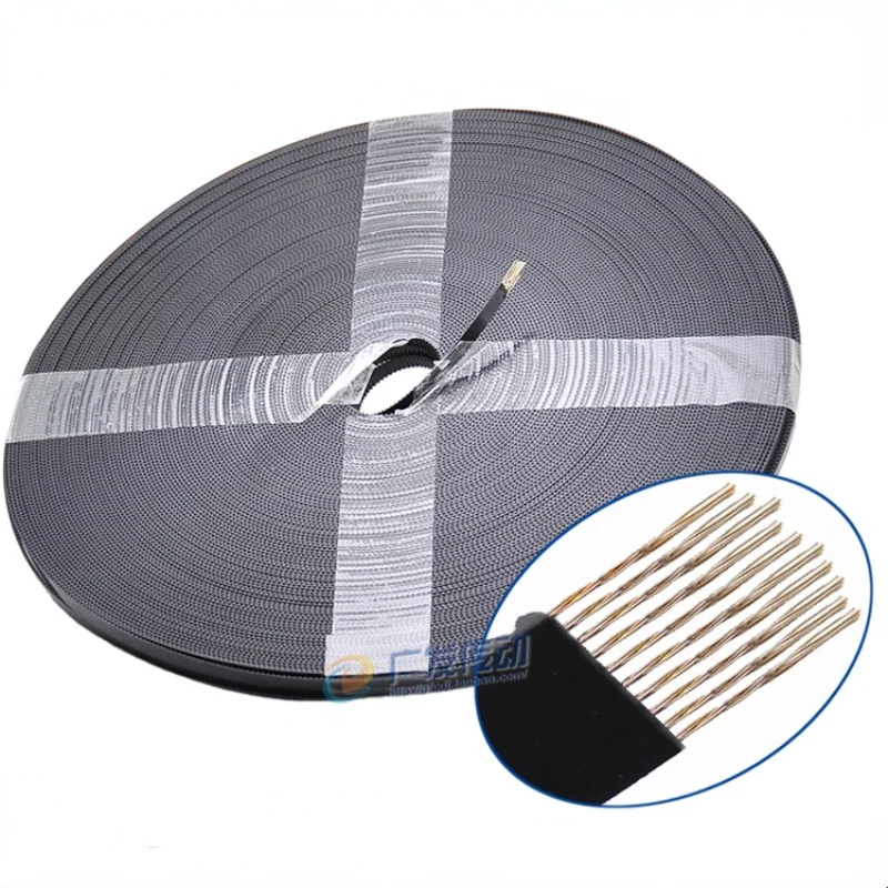 3M/S3M Zwart Polyurethaan Tpu Riem Staaldraad Opening Synchrone Riem