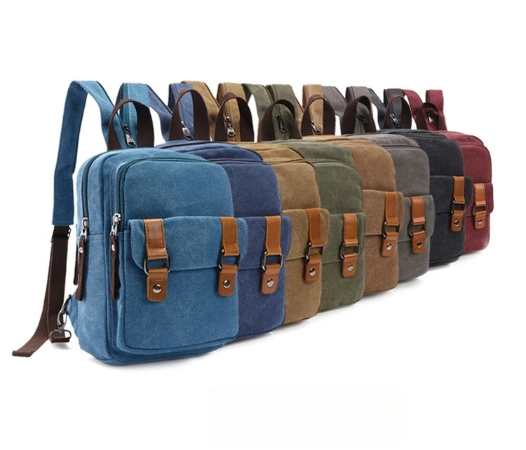 

Холщовый большой вместительный портативный многофункциональный рюкзак для путешествий на открытом воздухе, двойной отдых на одно плечо, два плеча