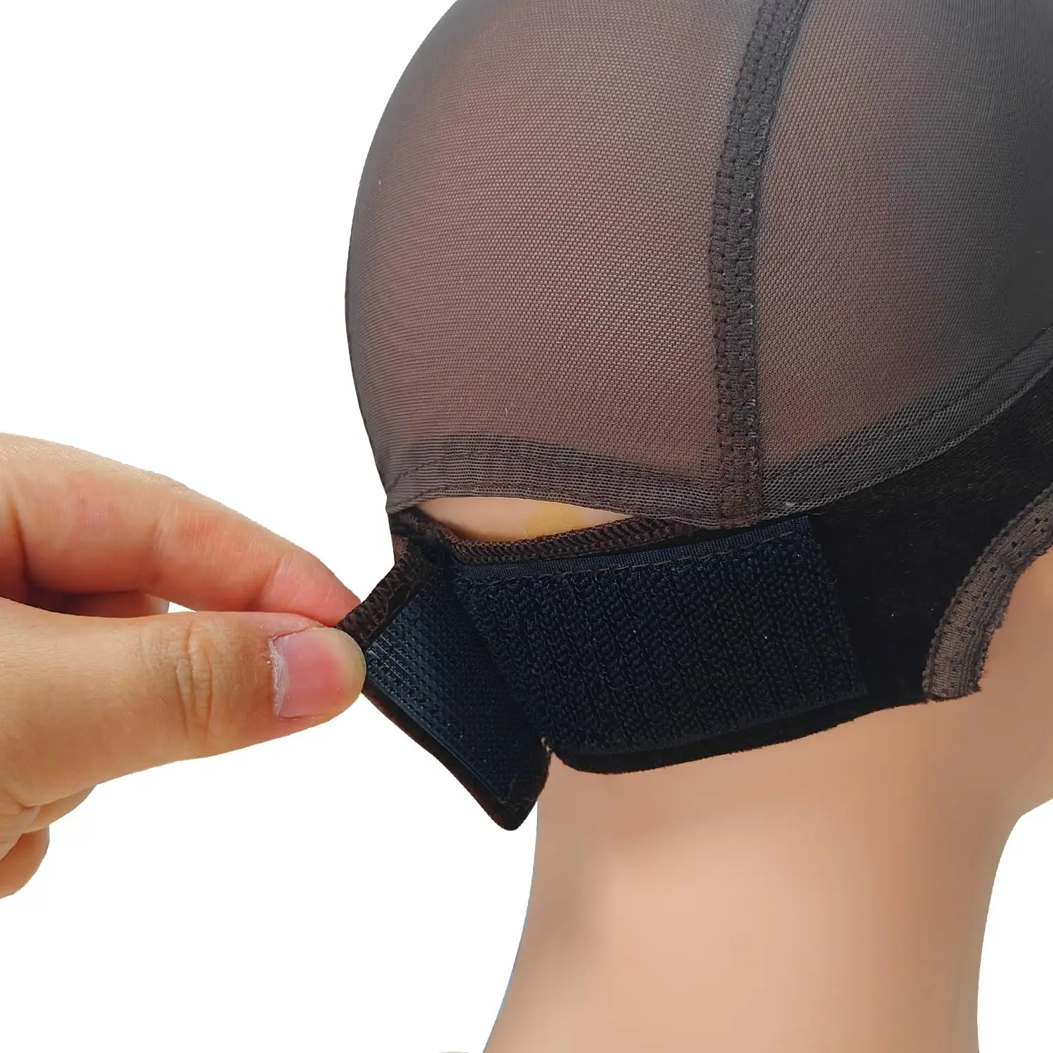 Labhairs Lace-MAX Wig Grip Cap for Women - Non Slip, Adjustable Wig Caps Holds Glueless Wigs Securely in Place, Reusable HD Lace Cap with Headband for Lace Front Wigs, One Size Fits All (Brown) - view 6