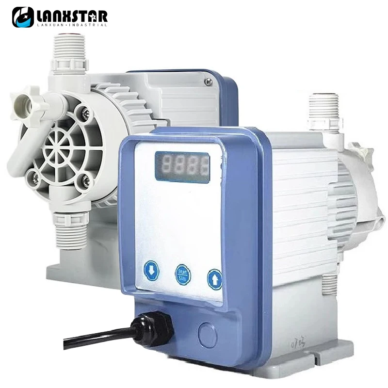 1-20L/H Electromagnetic Diaphragm Metering Pump Dosing Pump  Acid Chemical Chlorine Metering Dosing Pump For Water Treatment