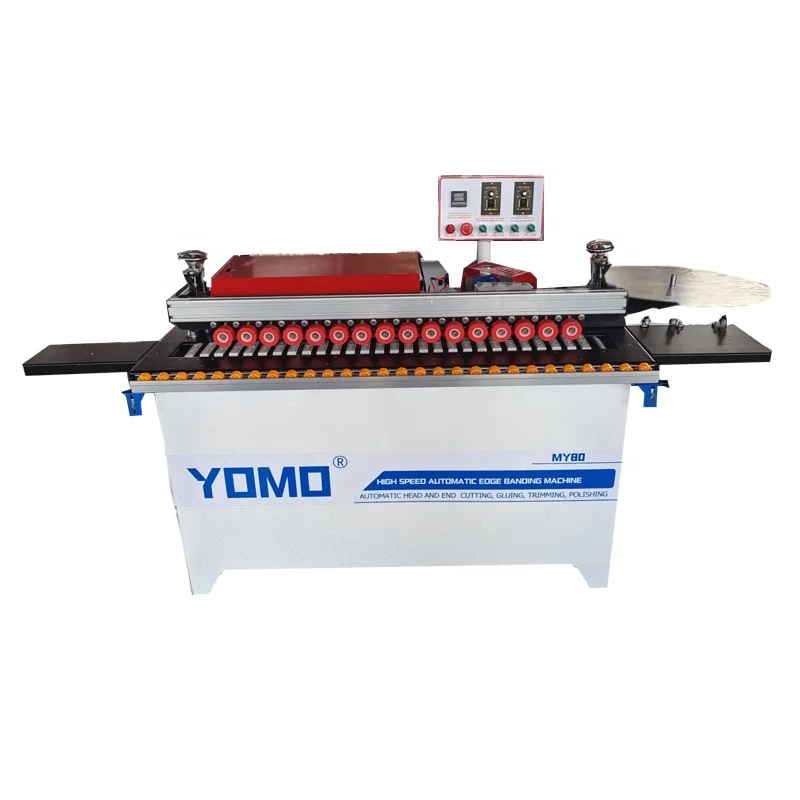 

MY80 Automatic Wood Edge Banding Machine with High Speed End Trimming and Auto End Cutting Buffing Woodworking Edge Bander