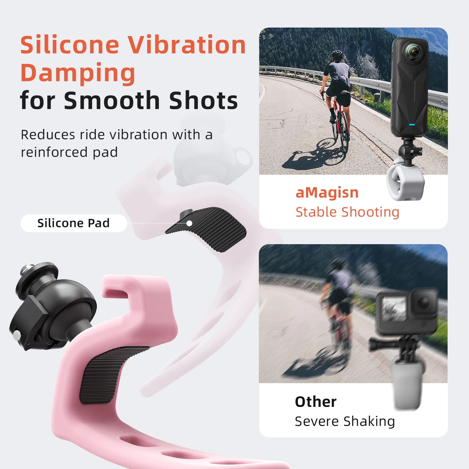 

For Insta360 Action Camera Mount for DJI Mount Camera Accessories, Dual-interface Ball Head Mount