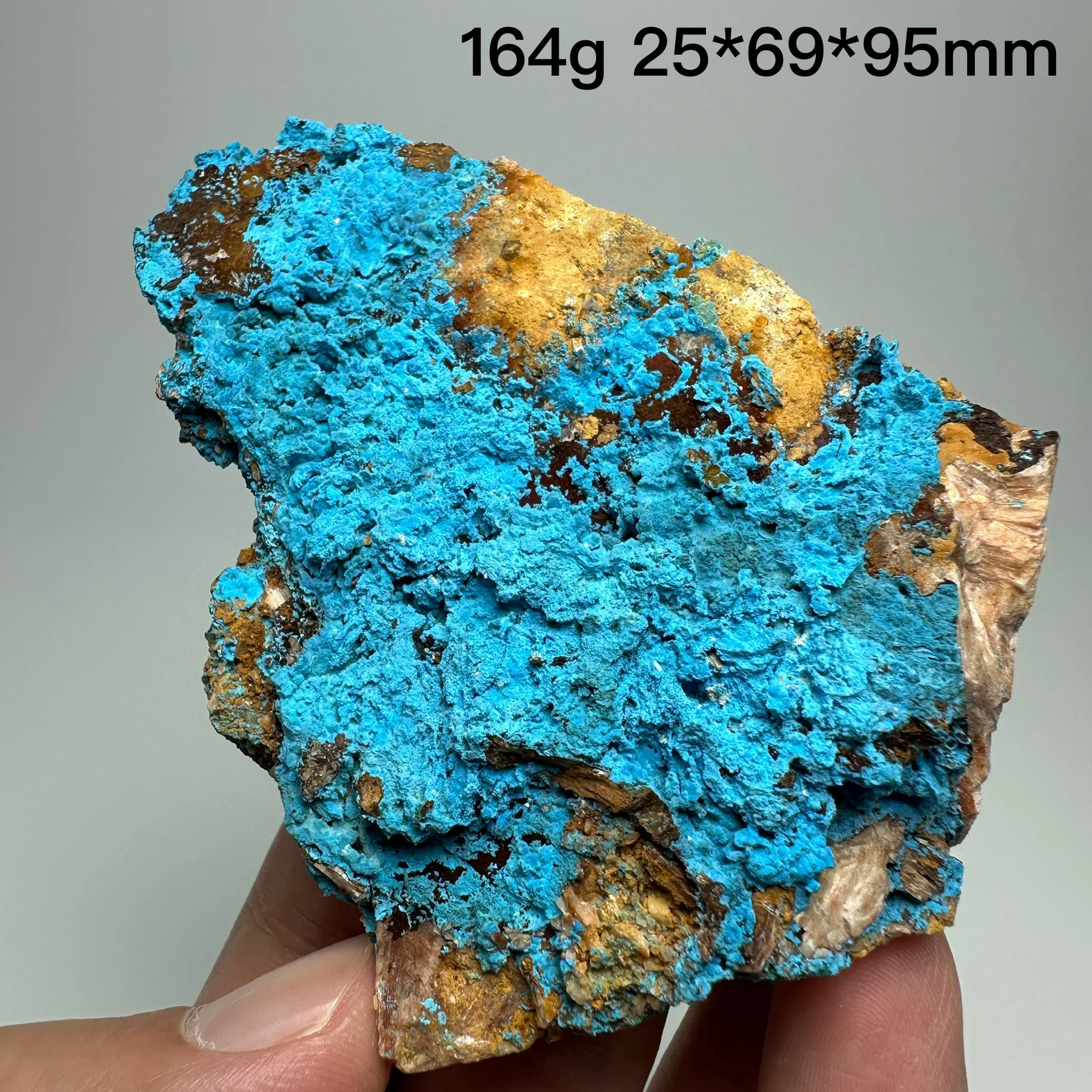 Natural Congo Blue Shattuckite Ore Specimen Healing Stone Crystal Collection Mineral Home Decor