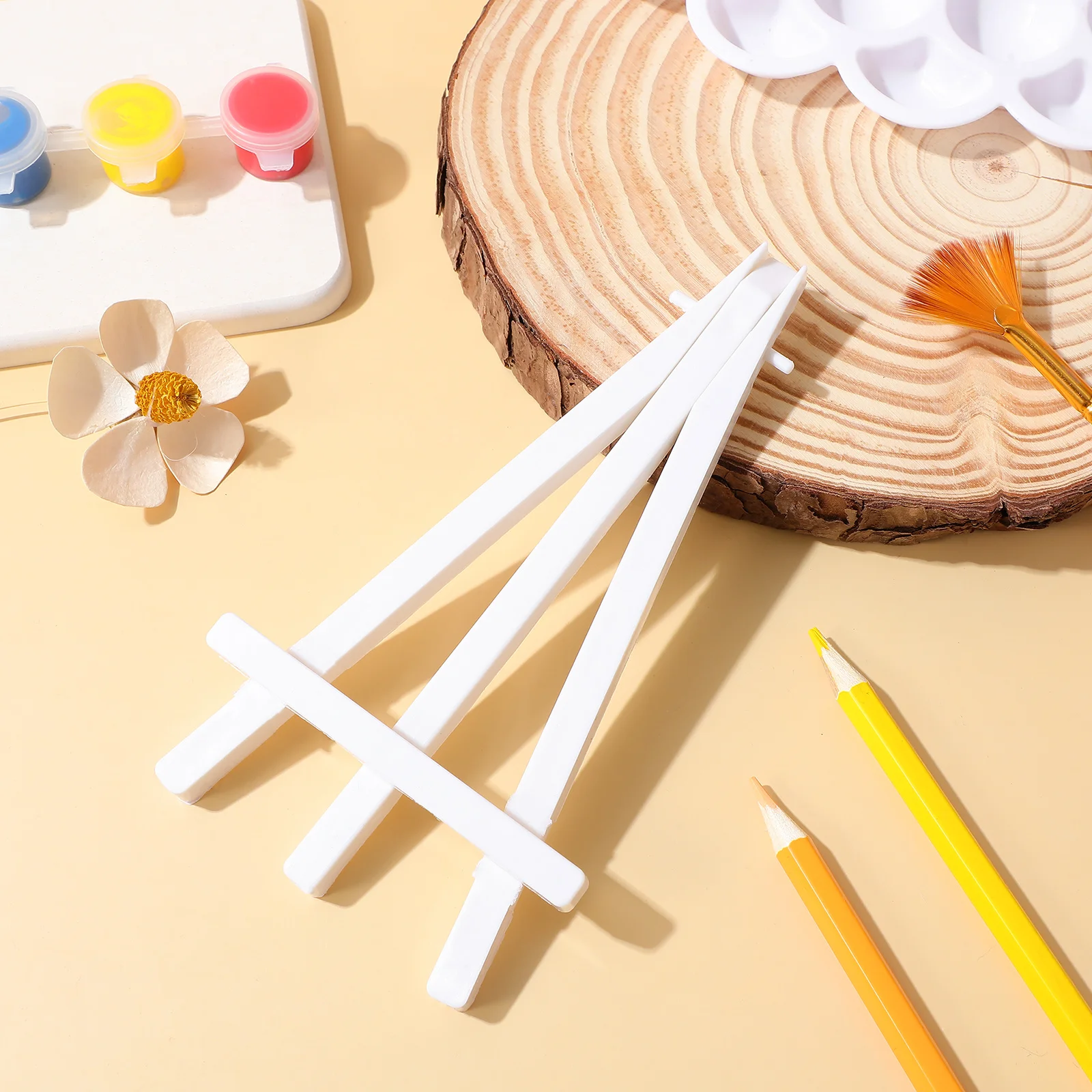 

10Pcs Desktop Easel Stand Foldable Art Easel for Picture Display Framed Photos Painting Parties Exhibition Use Holder