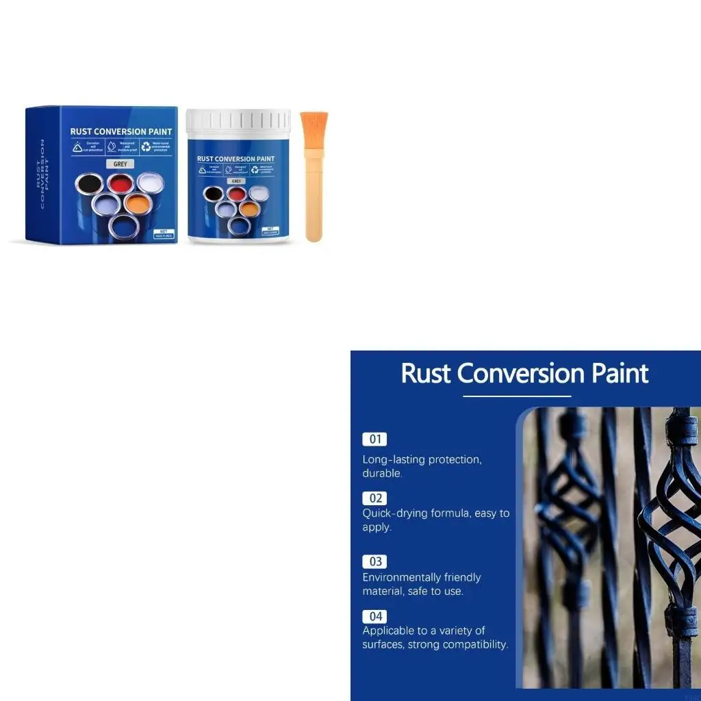 300g Water Based Rust Converter Paint Upgrades for Metal Protective & Decorative