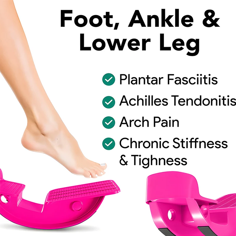 Foot Rocker Calf Stretcher Ankle Stretcher Board with Spiked Massage Ball for Achilles Tendonitis Plantar Fasciitis Tight Calves