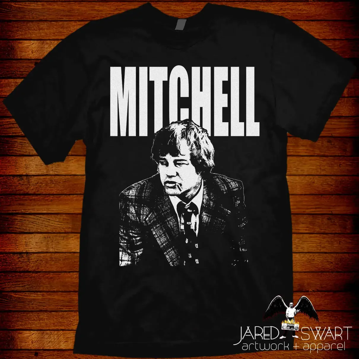 Mst3k T shirt Joe Don Baker is Mitchell Jared Swart Artwork Sizes S M L Xl 2xl 3xl 4xl 5xl Also In Ladies Fit Mystery Science