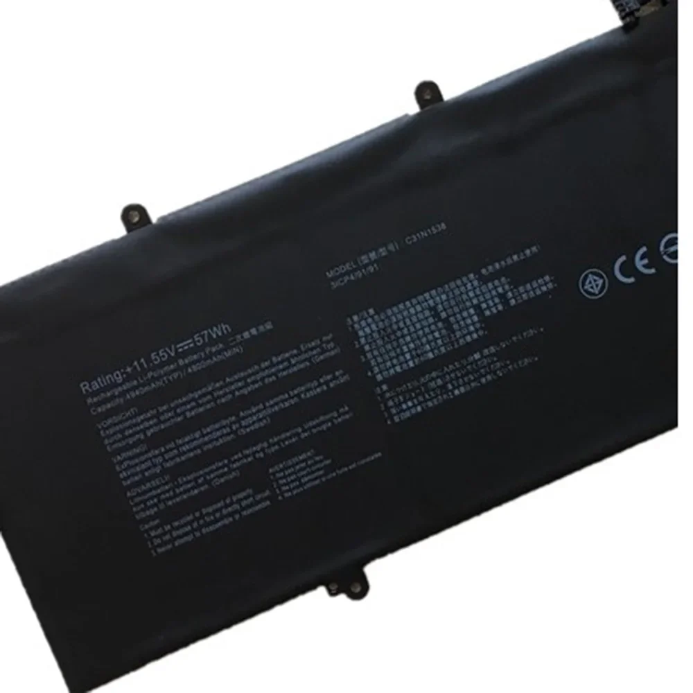 Original 11.55V 57Wh C31N1538 Laptop Battery For Asus ZenBook Flip Q324UA UX360UA UX360UA-C4010T UX360UA-1C Q324UAK C31Pq9H