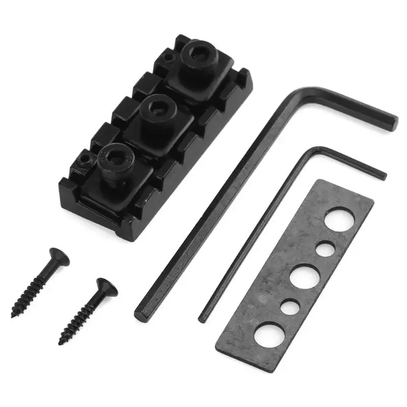 Electric Guitar 42.5mm Metal Guitar Tremolo Bridge Locking String Nut with Allen Wrench for Electric Guitar Guitars Accessories