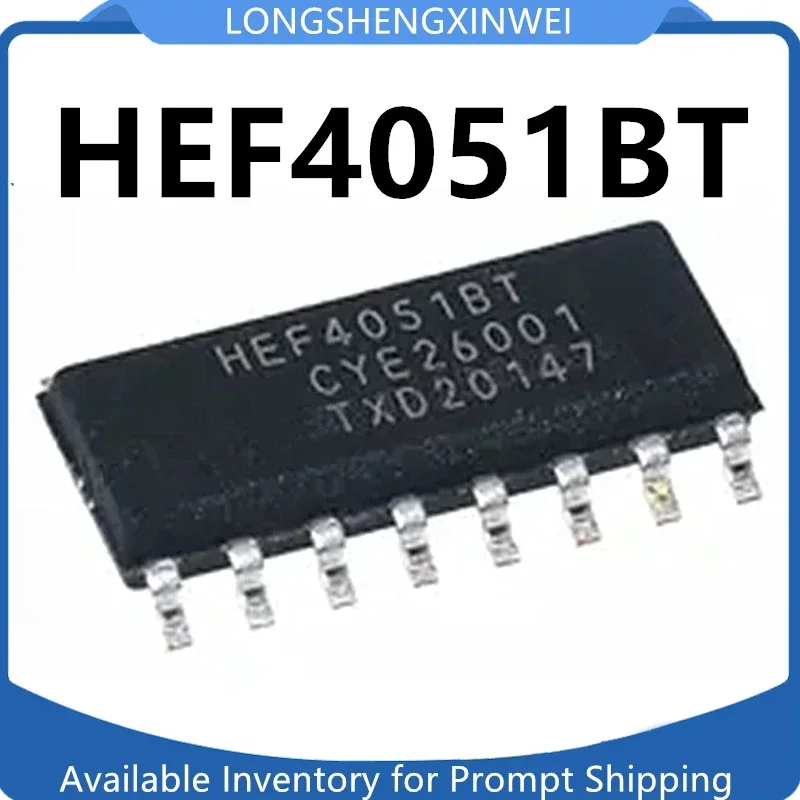 1PCS New HEF4051BT HEF4051 SOP-16 Interface - Analog Switch Chip Original