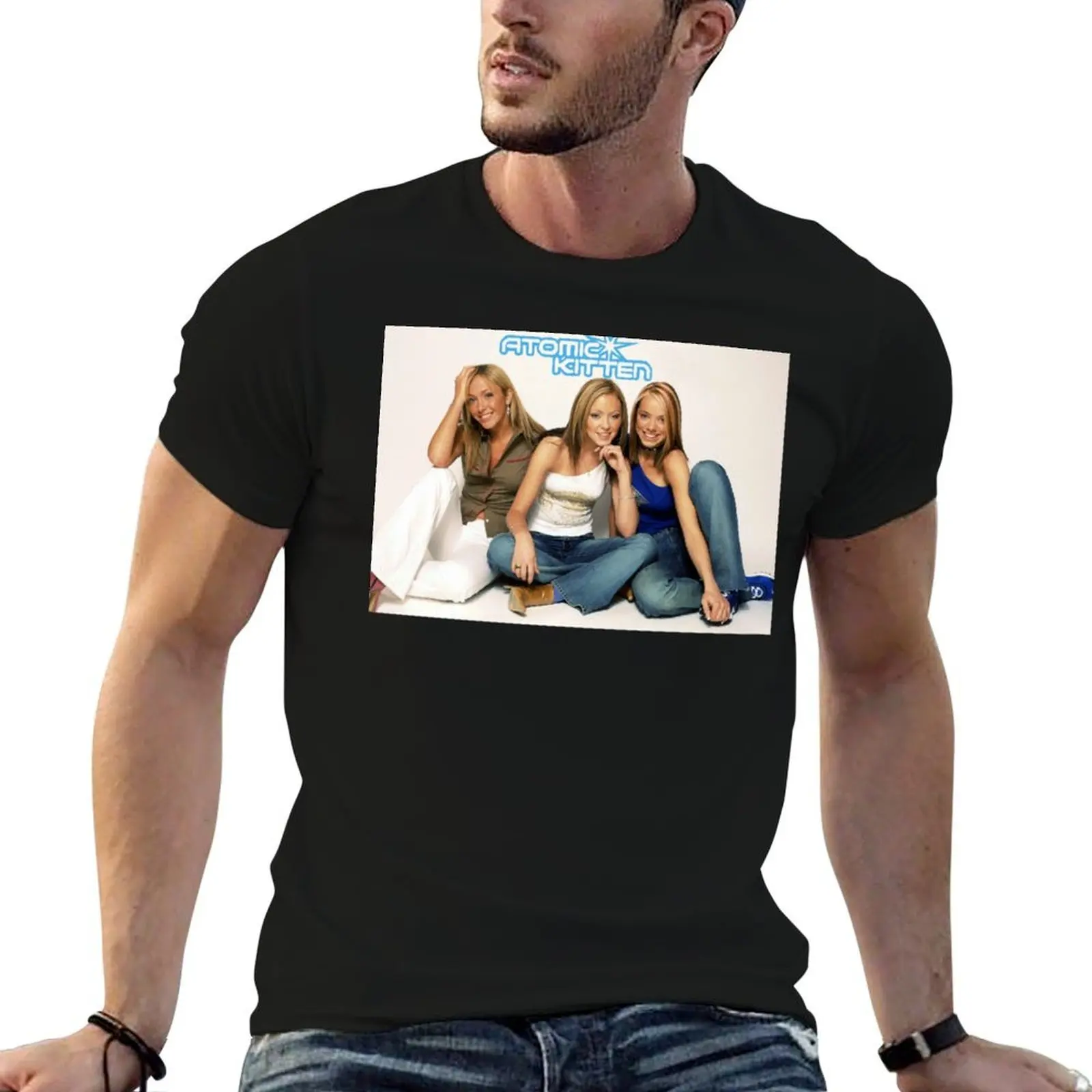 Camiseta clásica con diseño retro vintage de Atomic Kitten de los años 90 y 00, camisetas gráficas para hombre, camiseta personalizada