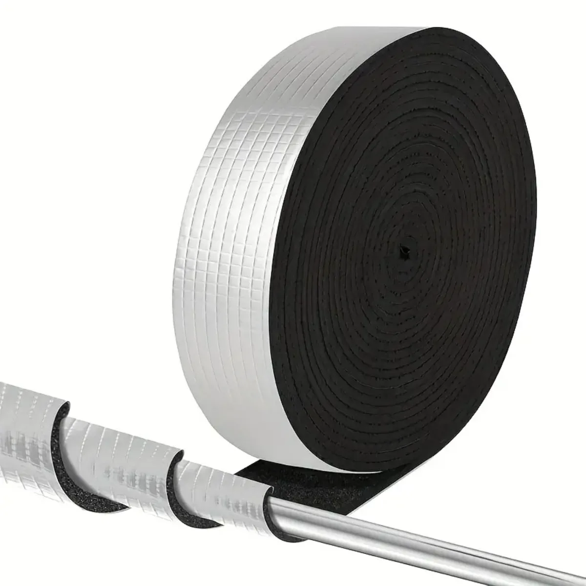 Winter Pipeline Insulation Tape Foam Aluminum Foil Waterproof Heat Resistant Duct Tape Outdoor Pipe Protection Kitchen Gadgets