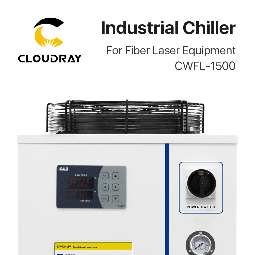 Imagem -06 - Cloudray s & a Cwfl1500anp & 1500bnp Indústria ar Refrigerador de Água para Máquina de Corte de Gravura a Laser de Fibra