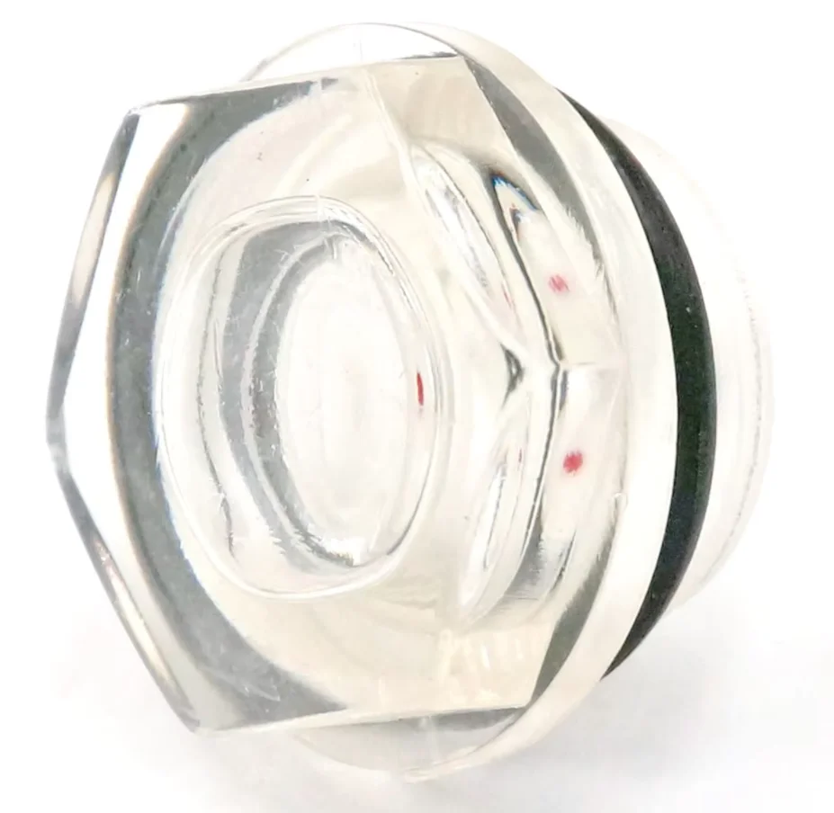 LOT5 3/8 "1/2" 3/4 "1" BSPP Männlichen Kunststoff Hex Öl Ebene Viewer Schauglas Fenster Luft kompressor Getriebe – Detail 3