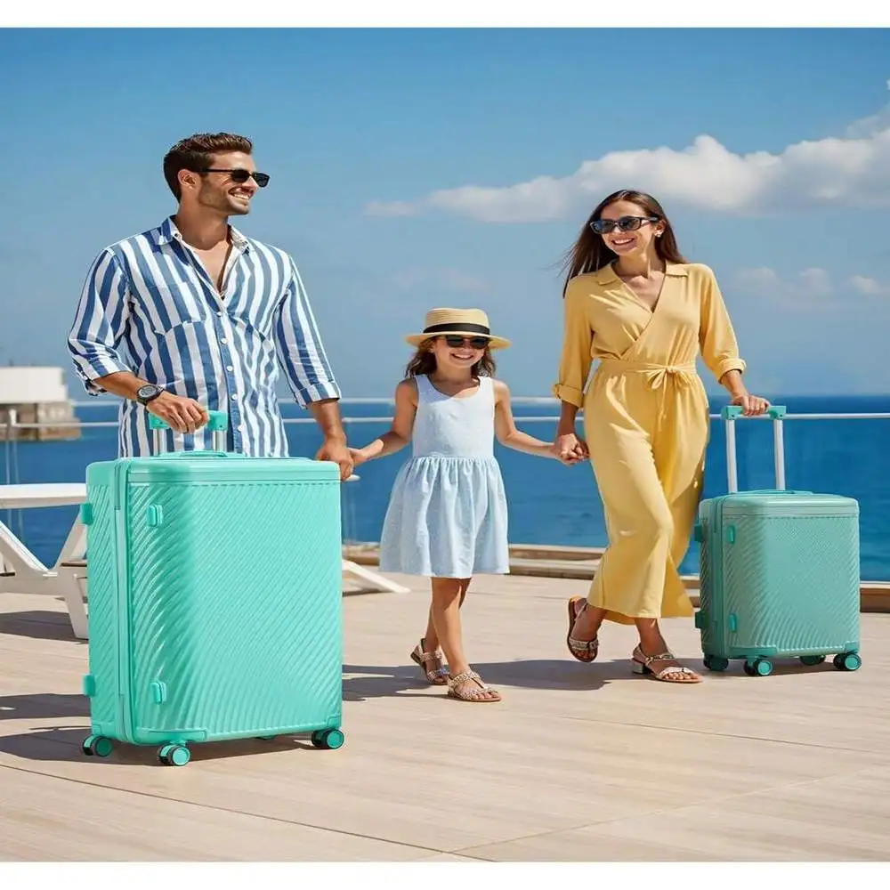 مجموعة أمتعة مكونة من 2/3 قطعة - عجلات دوارة صلبة ABS قفل TSA خفيف الوزن ومقاوم للخدش للسفر #3