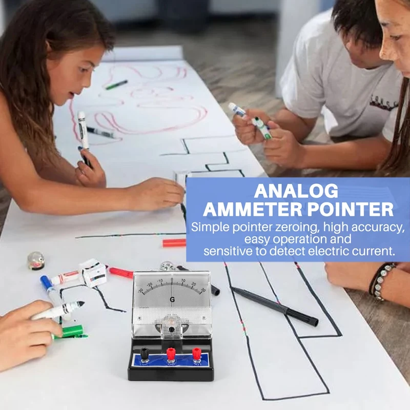 Analog Ammeter Pointer Type Electrical Current Ampere Tester Sensitive Amperemeter Microammeter Galvanometer