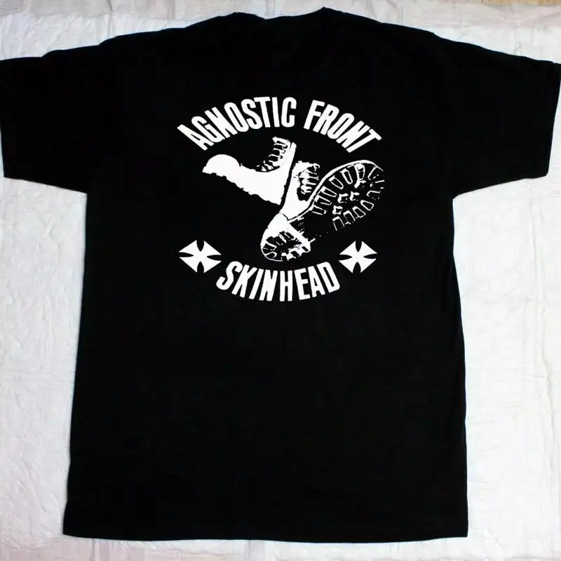 Camiseta Agnostic Front Skinhead Punk Band talla completa S 5XL