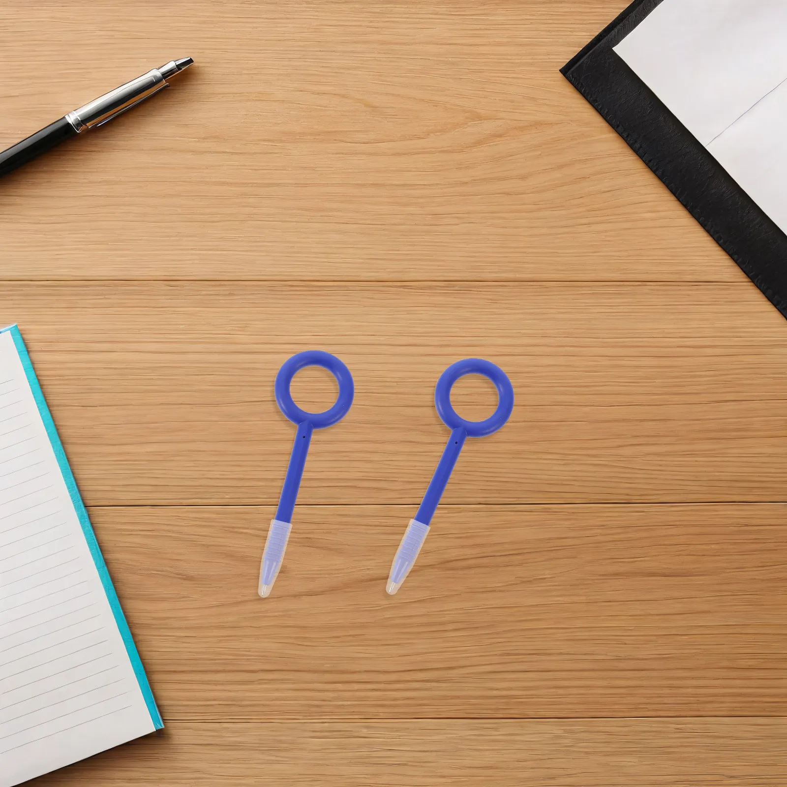 5Pcs Prison Secure Safety Pens Flexible Retractable Blue Anti-Swallowing Non-Lethal Writing Tools Jail Interview 5.7x1.7 Inch
