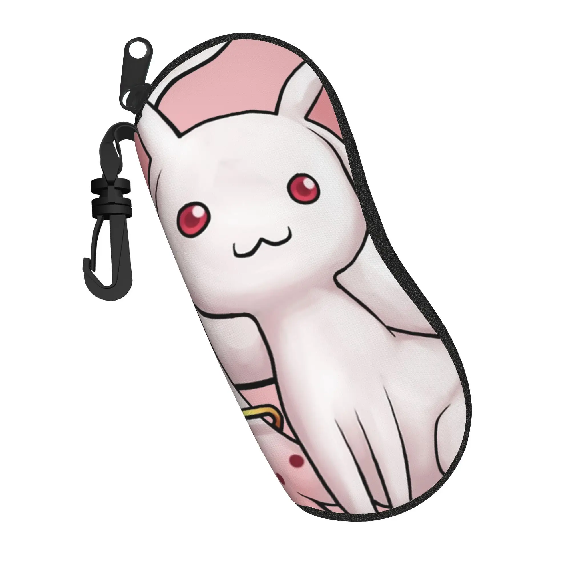 Kyubey Puella Magi Madoka Magica - Estuche para gafas, caja protectora unisex, caja de almacenamiento para gafas, caja para gafas de sol
